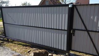 Купить сваи для ворот в Муром. Заказать ворота на сваях под ключ от 21538 руб